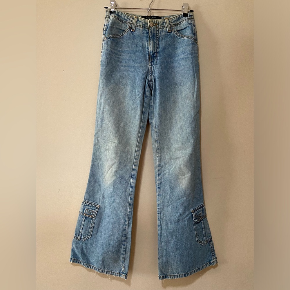 Vintage 90s flare cargo jeans